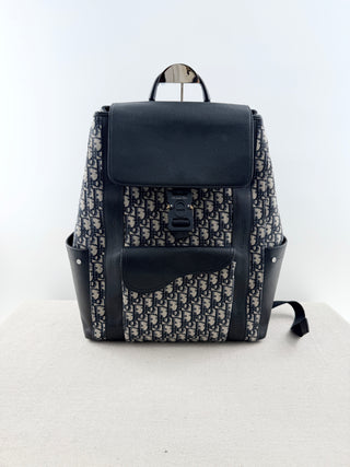 Dior large saddle backpack with flap