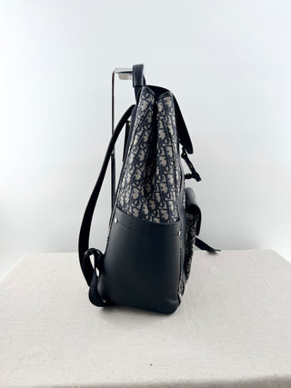 Dior large saddle backpack with flap
