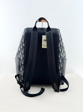 Dior large saddle backpack with flap