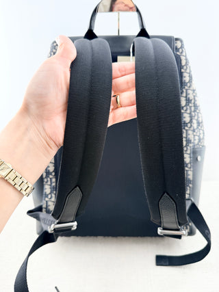 Dior large saddle backpack with flap