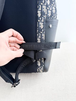 Dior large saddle backpack with flap