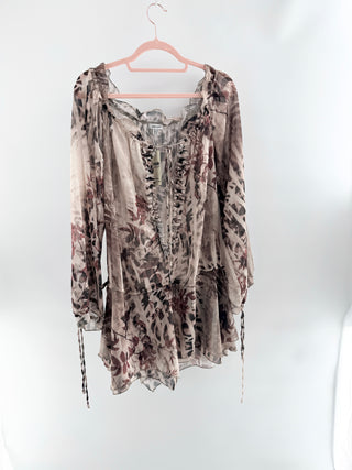 Jaded London Brown and Neutral Leopard design Dress, 8