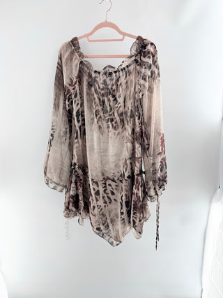 Jaded London Brown and Neutral Leopard design Dress, 8