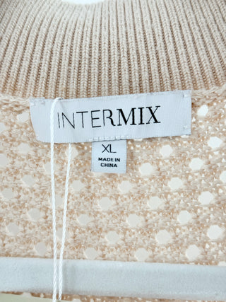 Intermix Polo Sweater V-Neck Knit, XL