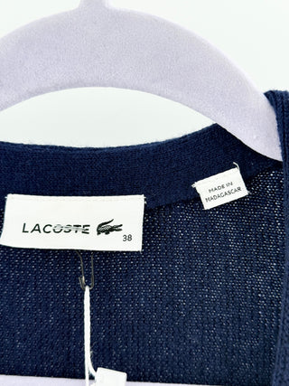 Lacoste Navy Blue Women's Sweater Button-Down, 6