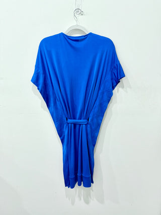 Diane von Furstenberg Handy Kimono Sleeve Mini Dress Cobalt Blue Women's Size 4
