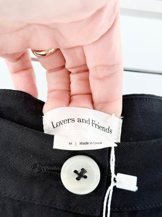 Lovers and Friends high-waisted trousers featuring structured waistband with belt loops, and a clean tailored silhouette, M