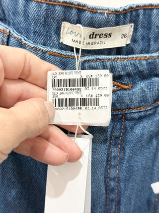 NWT Dress To High Waisted Medium Wash Denim Wide Leg Jeans Blue Women's Size 2
