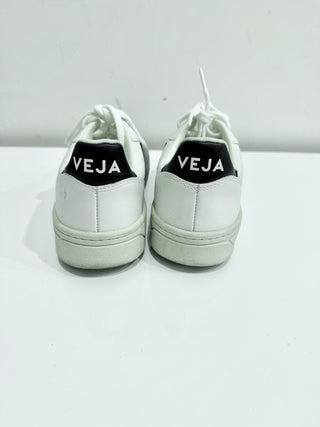 Veja V-10 CWL Vegan Low Top Casual Sneakers Shoes White Black Men's Size US 8