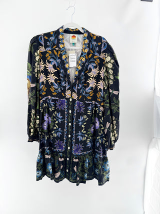 Farm Rio pattern mini dress, XL