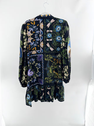 Farm Rio pattern mini dress, XL