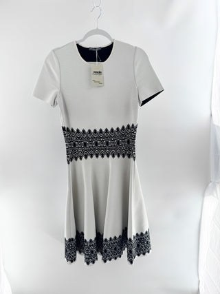 Alexander McQueen knit fit and flare midi dress, L