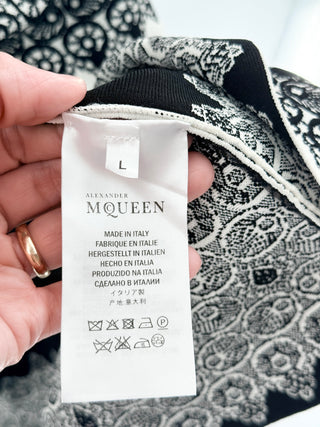 Alexander McQueen knit fit and flare midi dress, L