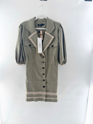 PatBo linen mini dress, L