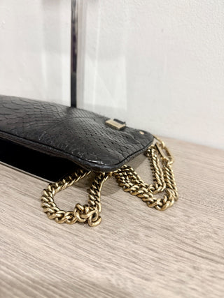 Chloe textured leather chain small pouch bag