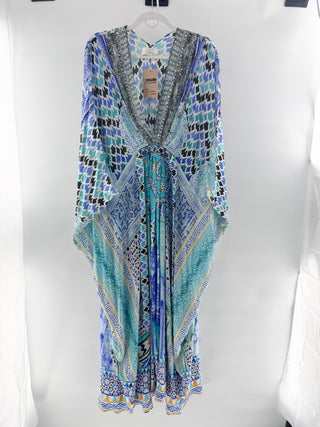 Camilla 100% silk kaftan long, one size
