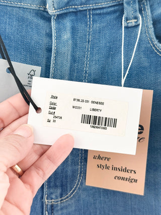 Paige genesee wide leg jeans, 30
