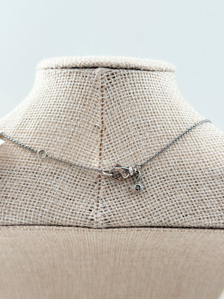 David Yurman infinity pendant necklace sterling silver with pave diamonds