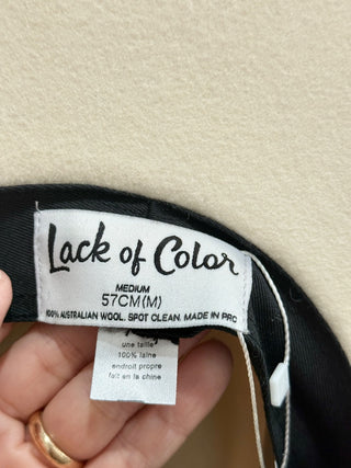 Lack of Color felt hat with pattern ribbon, M