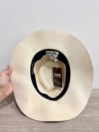 Lack of Color felt hat with pattern ribbon, M