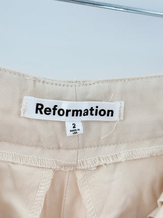 Reformation pleated wide leg pants, 2