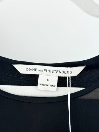 Diane von Furstenberg silk short sleeve top, 4