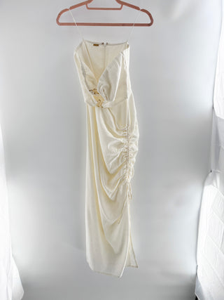 Cult Gaia White Cream Long Dress w/zipper, 8