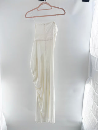 Cult Gaia White Cream Long Dress w/zipper, 8