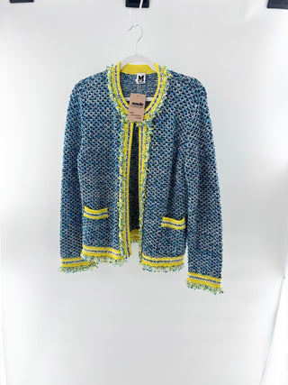 Missoni tweed contrast open front blazer jacket, IT 46 / US 10