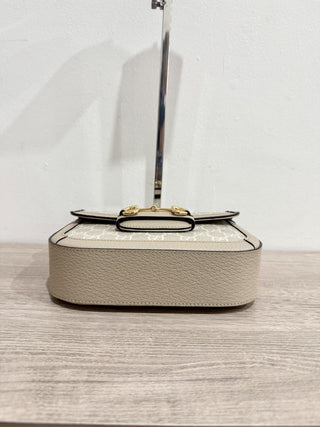Gucci GG horsebit bag monogram 2 straps