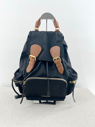 Burberry nylon and leather backpack medium