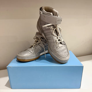 NWT Adidas x Ivy Park Forum Mid Metallic Leather Sneakers Silver Unisex M7.5/W9