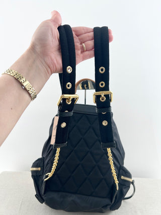 Burberry nylon and leather backpack medium