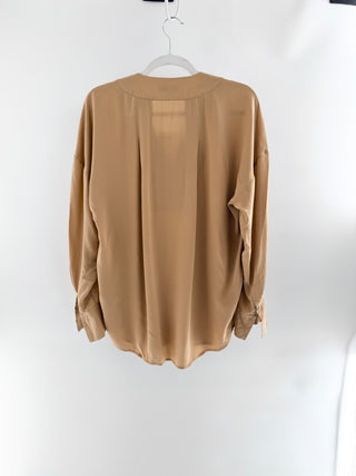 Equipment silk v neck blouse top, S