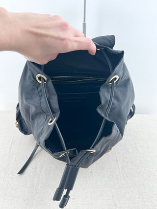 Burberry nylon and leather backpack medium