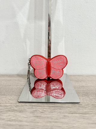 Coach mini butterfly coin purse with zipper