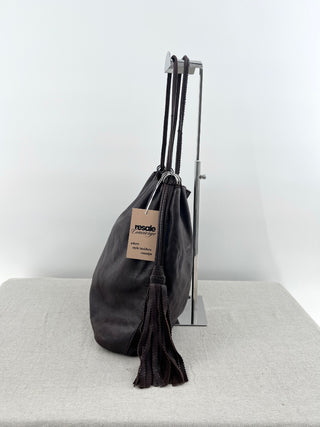 Bottega Veneta leather large tote shoulder bag with tassel