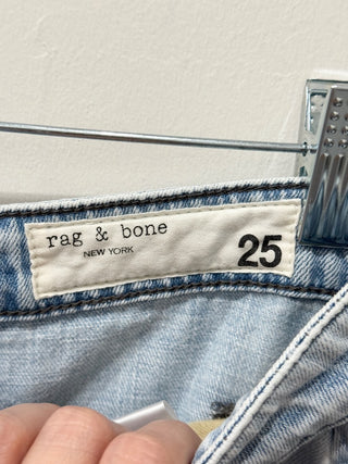 Rag & Bone charlie high rise barrel jeans, 25