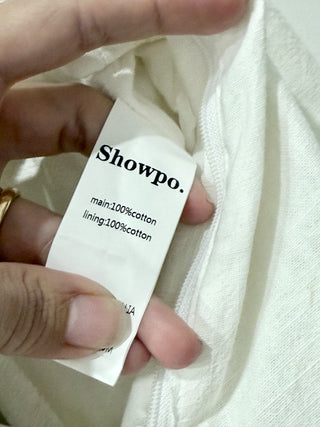 Showpo Amalie High Rise Wide Leg Buckle Waist Zip-Up Denim Pants White Womens 2