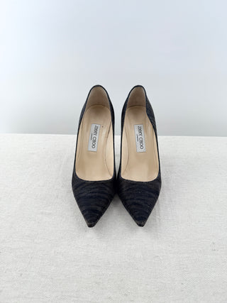 Jimmy Choo metallic pointy heel pumps, 37.5