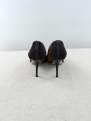 Jimmy Choo metallic pointy heel pumps, 37.5