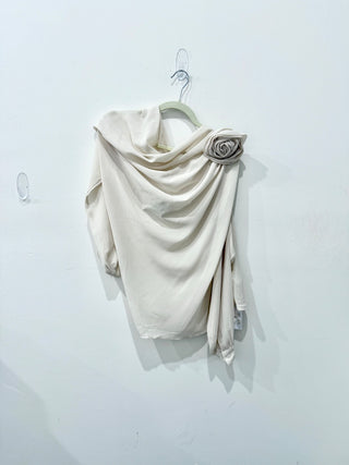 Commense semi sheer one shoulder blouse NWT, S