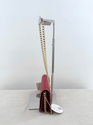 Prada Small leather cross body with saffiano leather and gold chain hardware