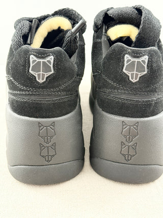 Naked Wolfe beau suede snatch platform sneakers, 5