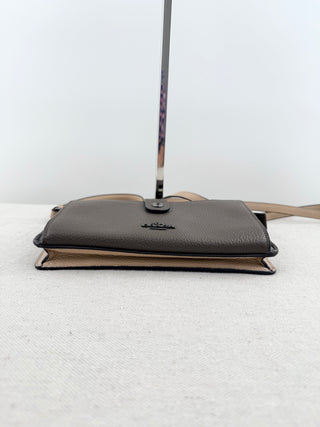 Coach small leather bag with long strap