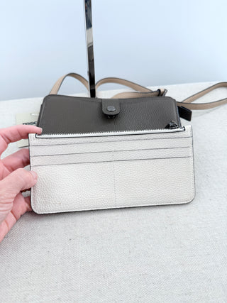 Coach small leather bag with long strap
