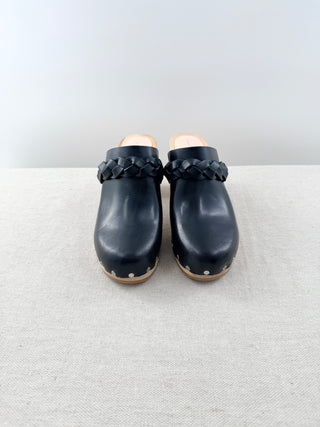 Loeffler Randall leather and wood clogs, 5
