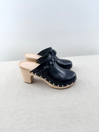 Loeffler Randall leather and wood clogs, 5