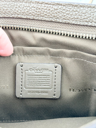 Coach small leather bag with long strap