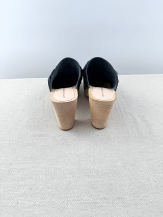 Loeffler Randall leather and wood clogs, 5